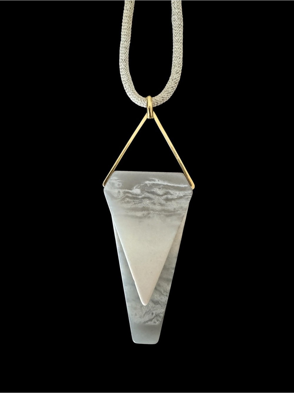 Lafayette 148 New York NWT Modernist Geometric Pendant Necklace Made in Italy